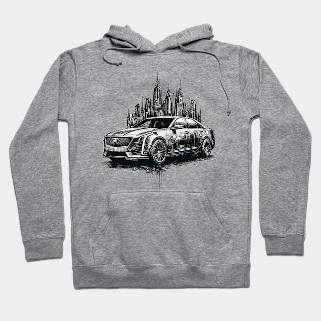 Cadillac CT6 Hoodie by Vehicles-Art